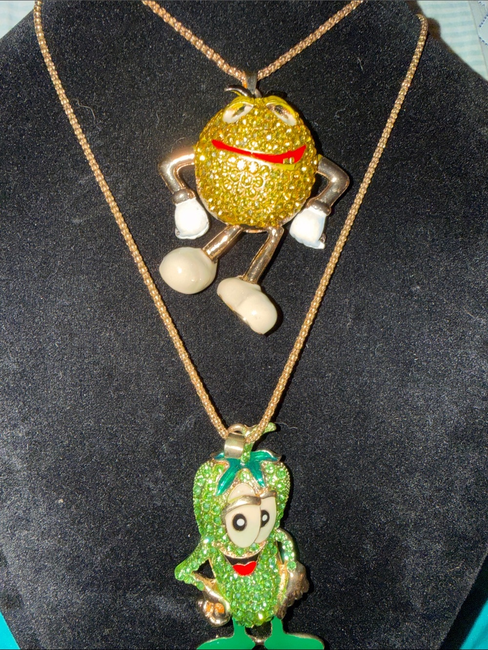 New Betsy Johnson Jalepeno 19” or Yellow M 18”. Both have heart charms & tags